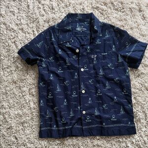 Vineyard Vines Navy Blue Kids Button Down Shirt
